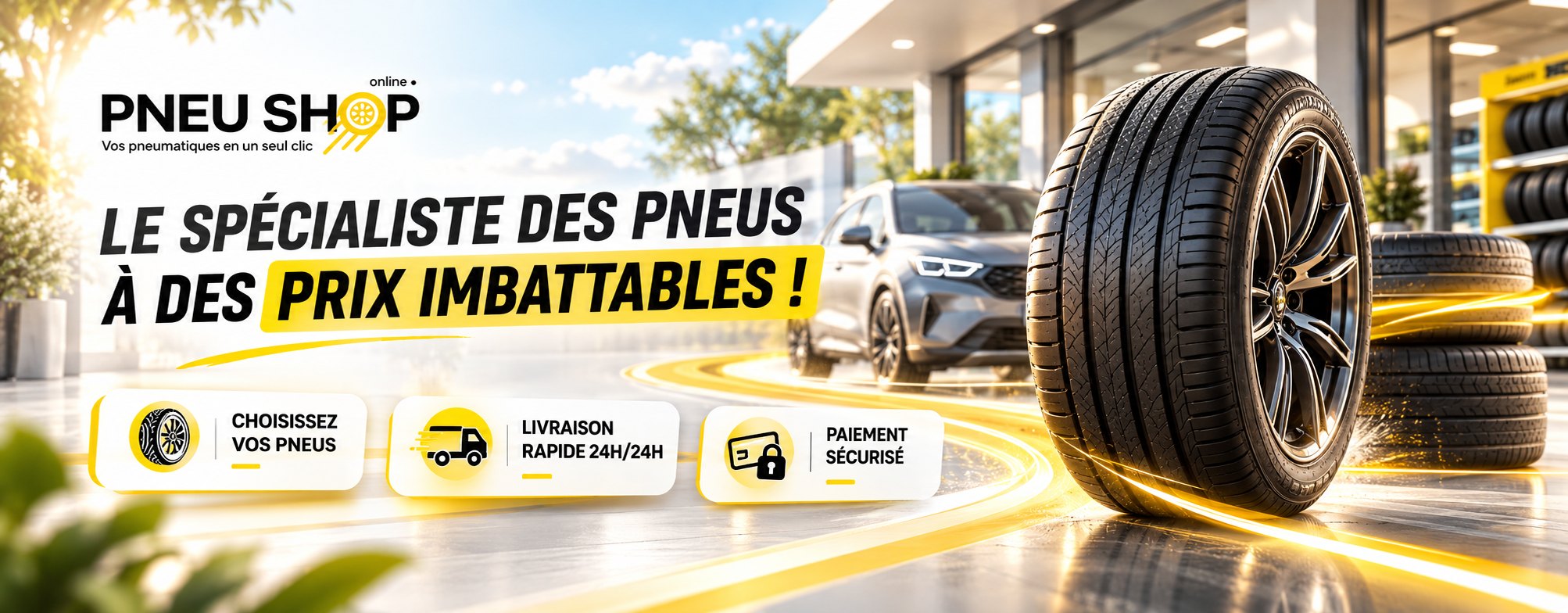 PneuShop — le spécialiste des pneus à des prix imbattables : choisissez vos pneus, livraison rapide, paiement sécurisé